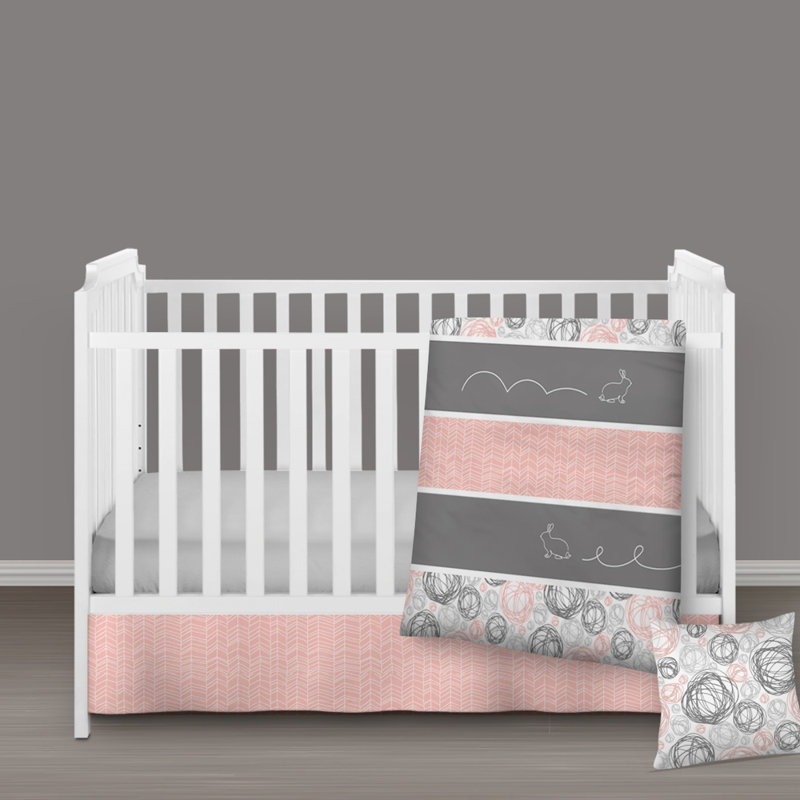 Ensemble de literie pour lit de bébé 3 pièces Barbara Crazy Scribbles