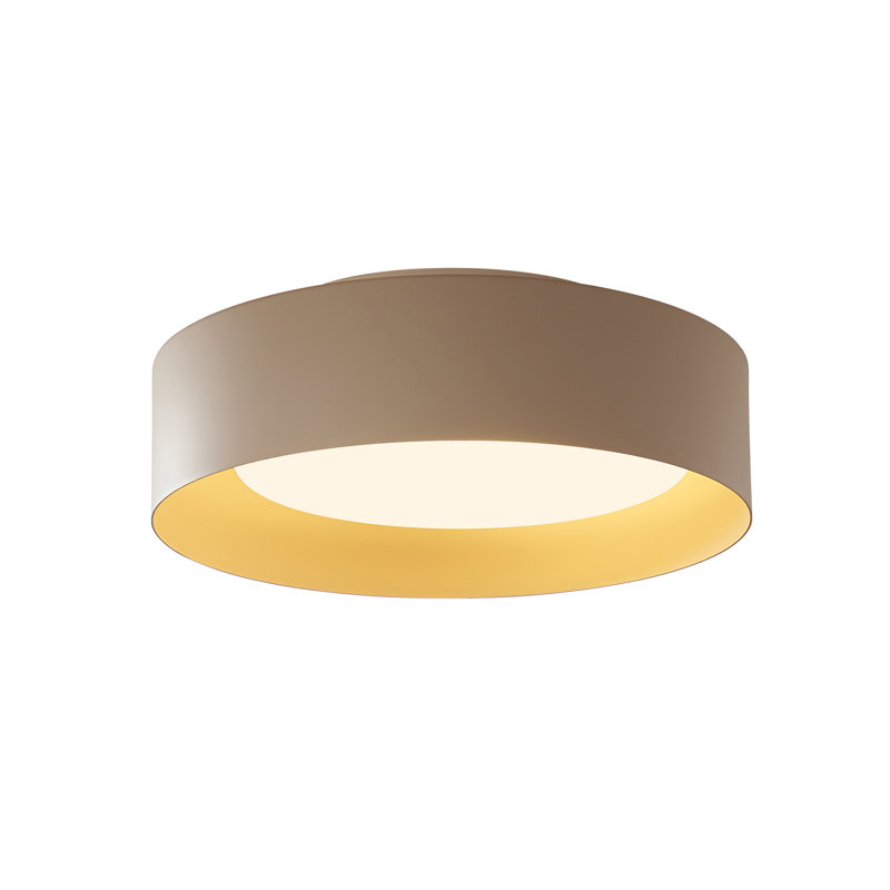 Redas 3-Light Dimmable Flush Mount , Sand/Tan