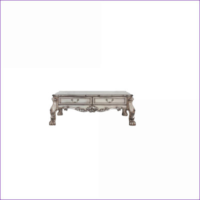 Antique Oak &amp; Black Foldable Coffee Table for Living Room - Space-Saving with Storage Shelf