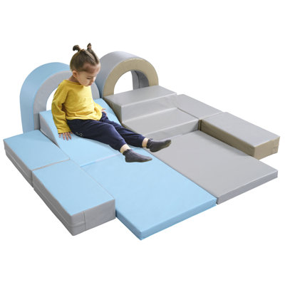 10 Piece Foam Blocks Set Playground for Kids Toddlers Climb and Crawl Toys