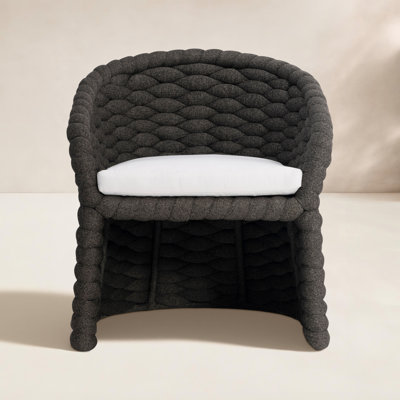 Premium All-Weather Wicker Outdoor Dining Armchair with Sunbrella® Cushion