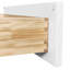 Armoire à 2 portes en bois massif blanc avec tablette intérieure pour le rangement de la salle de bain et de la buanderie, en caoutchouc, peu encombrante, base de shaker réglable de 30 po x 34,5 po x 24 po avec fonction de fermeture en douceur, facile à installer.