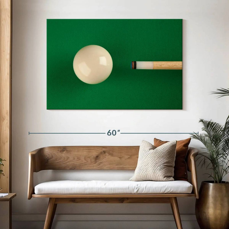 Billard américain, H 32 po x l 48 po