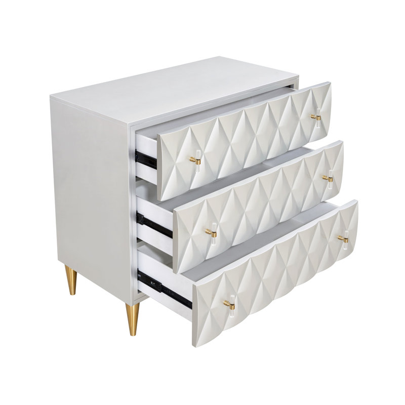 Console argent métallique et champagne 3 pour l'espace de vie - option de rangement élégante pour une organisation quotidienne idéale