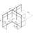 Easy Office 2 Person L-Shaped Desk Workstation with Panels Cubicle - Reversible-49663017
