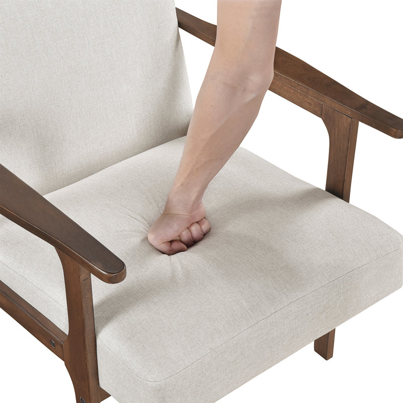 Siège d'appoint contemporain Modern Wood Furniture, Brun, Beige