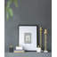 Boîte décorative en marbre - 4 x 4 x 8 po - Blanc
