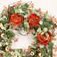 Couronne de pivoines florales 26 po