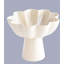 Décoration de table ivoire en métal ivoire piédestal 9,75 x 9,75 x 8 po