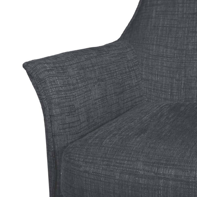 Ames 26.5" Wide Upholstered Swivel Armchair