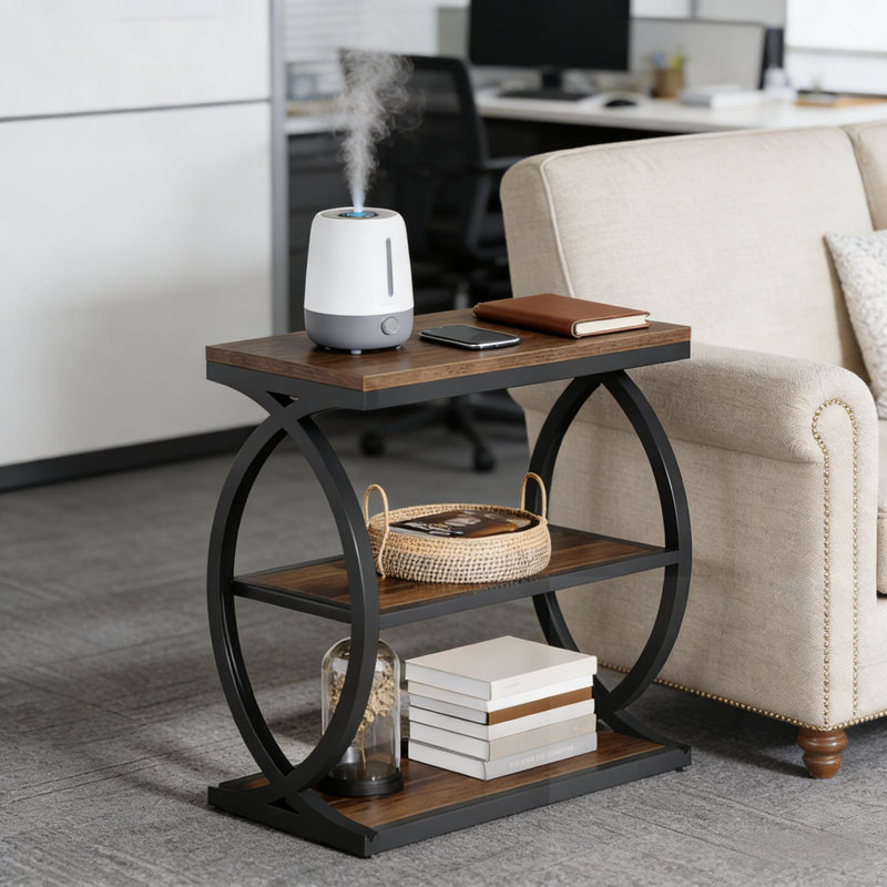 Table de bout avec tablette ouverte