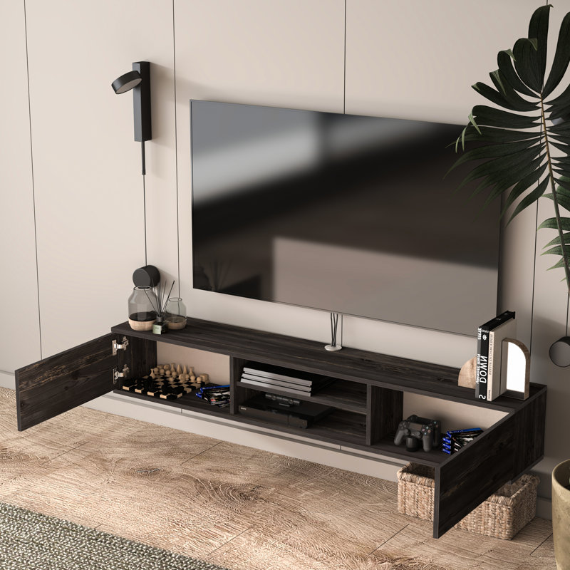 Meuble télé Bella Modern, Rustique / Noir
