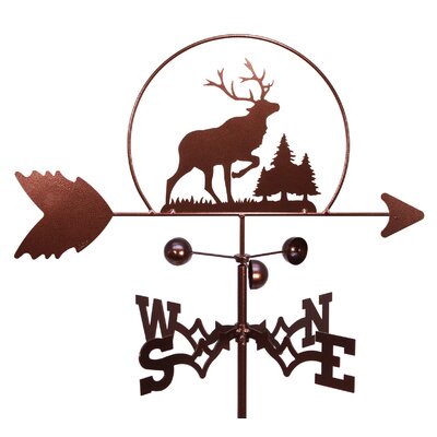 Aletra Elk Wildlife Caribou Weathervane -  August Grove®, B1CA101DC5AA4CB7B08F6579E17E366D