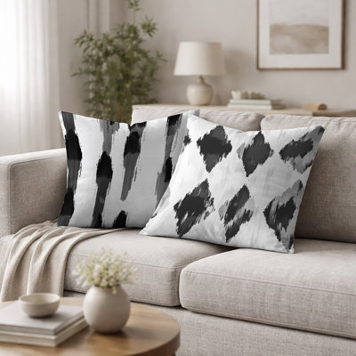 Coussin décoratif moderne Modern Ikat