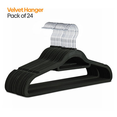 Velvet Non-Slip Standard Hanger for Tie/Belt