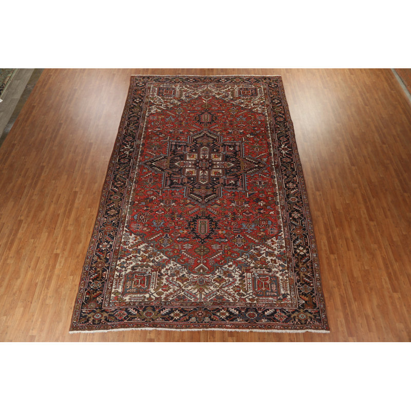 Tapis persan géométrique à motif géométrique Heriz