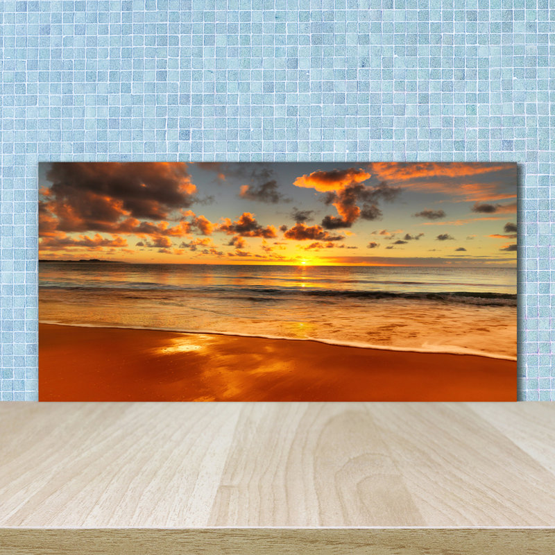 50cm W x 100cm L Glass Peel and Stick Panel