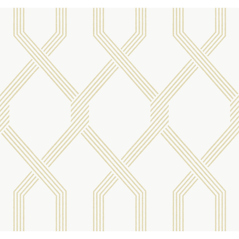 Palisade Geometric Wallpaper Double Roll, Yellow