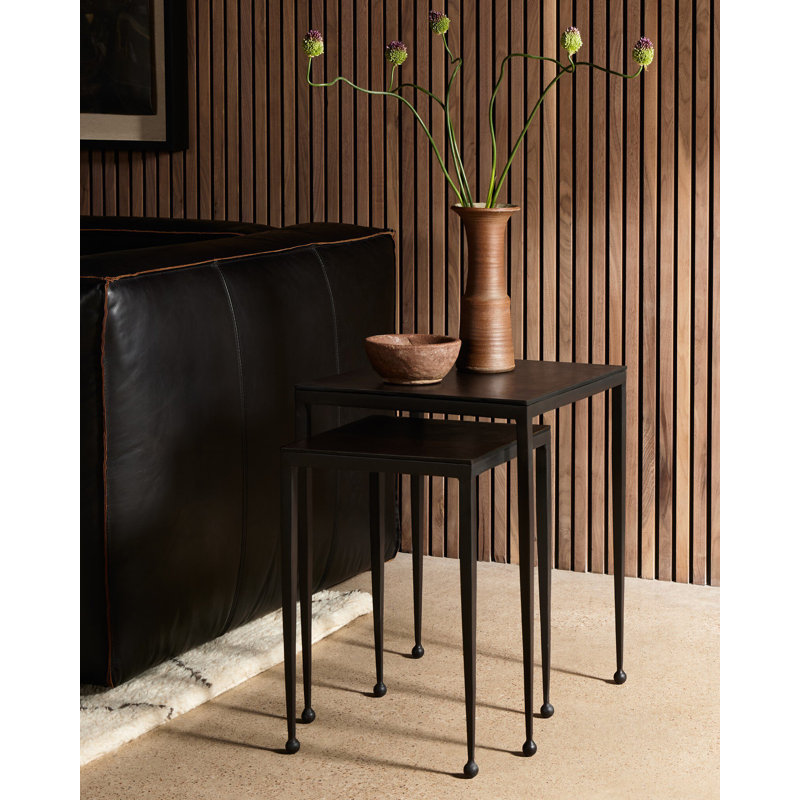 Dalston Nesting End Table, Brown