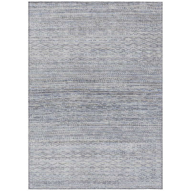Machine Washable Indoor/Outdoor Colman ACN2150 Striped Rug, Rectangle 10' x 14'