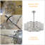 Lustre tambour en cristal 6 lumières Isahak
