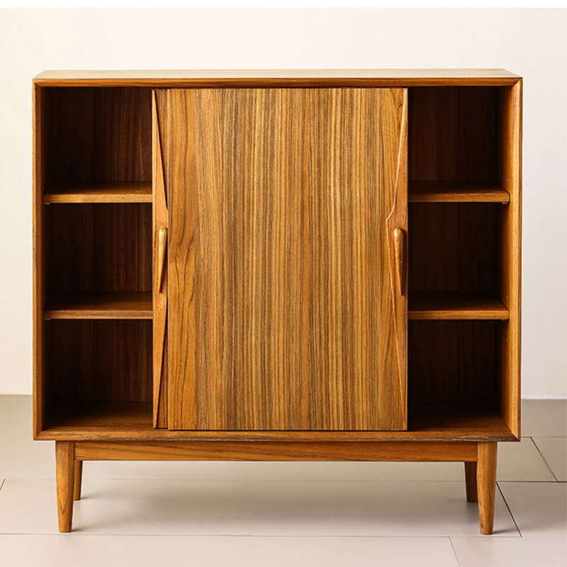 Modern simple solid wood storage shoe cabinet