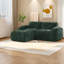 Canapés ergonomiques en velours en forme de L, design moderne, idéal pour les appartements-432269026