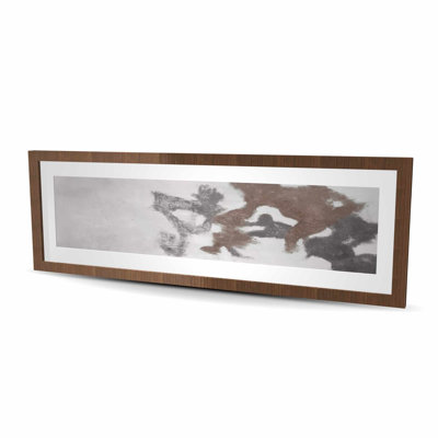 Teinture - Reproduction abstraite encadrée contemporaine pour la décoration intérieure
