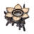 4'' H Wood Tabletop Tealight Holder