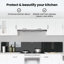 Vidaxl Kitchen Backsplash White 80 X 40 Cm Tempered Glass-119815103-119815112