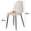 Aspen Gloss White Sintered Stone Square Table with 4 Plastic Curve Chairs - Modern Dining Set-573363686