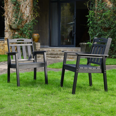 Ensemble de chaises d'extérieur en PEHD pour jardins et terrasses