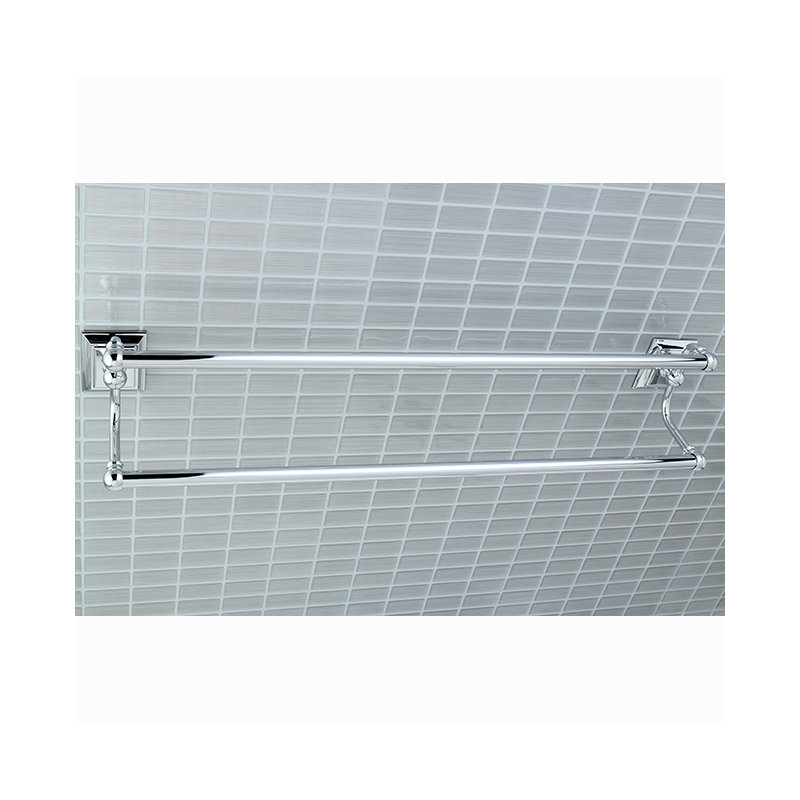 Kingston Brass Millennium 24-Inch Dual Towel Bar, Polished Chrome
