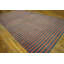 Grand tapis indien rayé en coton Dhurrie