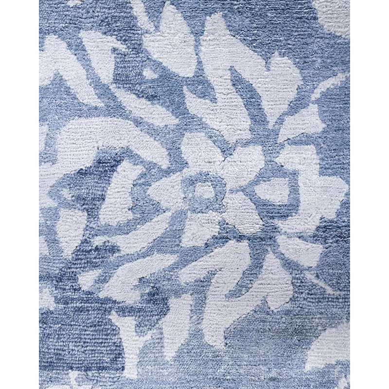 Overdyed One-of-a-Kind Rectangle 9'2" X 12'2" Hand Knotted Area Rug