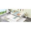 Lit plateforme blanc avec lit gigogne et lit gigogne blanc