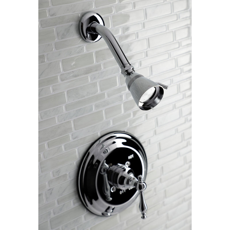 Kingston Brass Single-Handle Pressure Balanced Shower Faucet, Polished Chrome