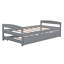 Lit plate-forme avec lit gigogne-444515719