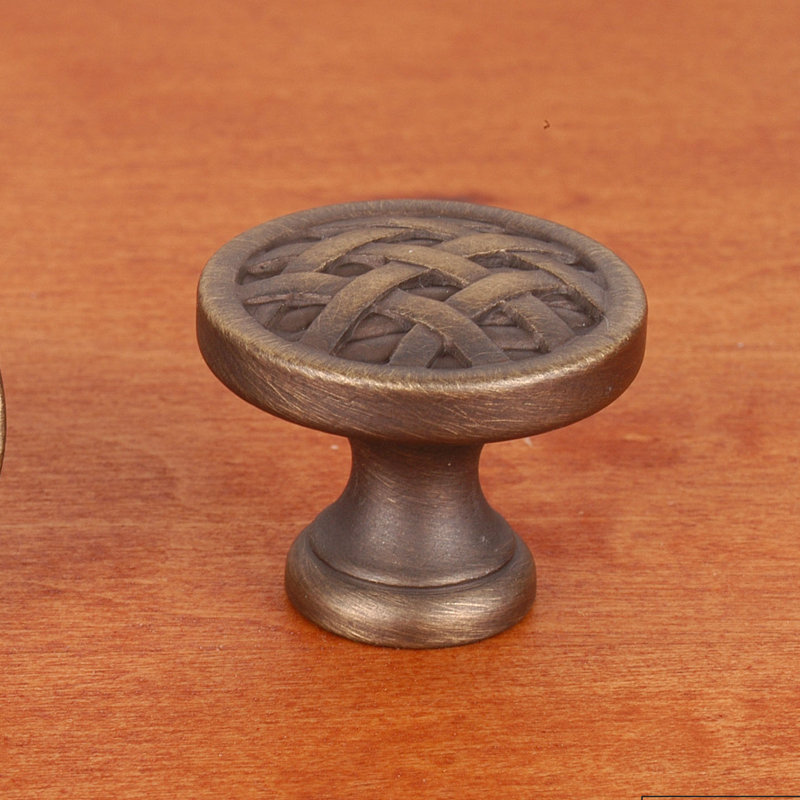 CK Series 1 1/2" Diameter Mushroom Knob, Antique English, Small