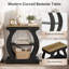 23.62cm W Manufactured Wood Bedside Table-2099300993
