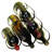 Cendejas 6 Bottle Tabletop Wine Bottle Rack in Iron Black