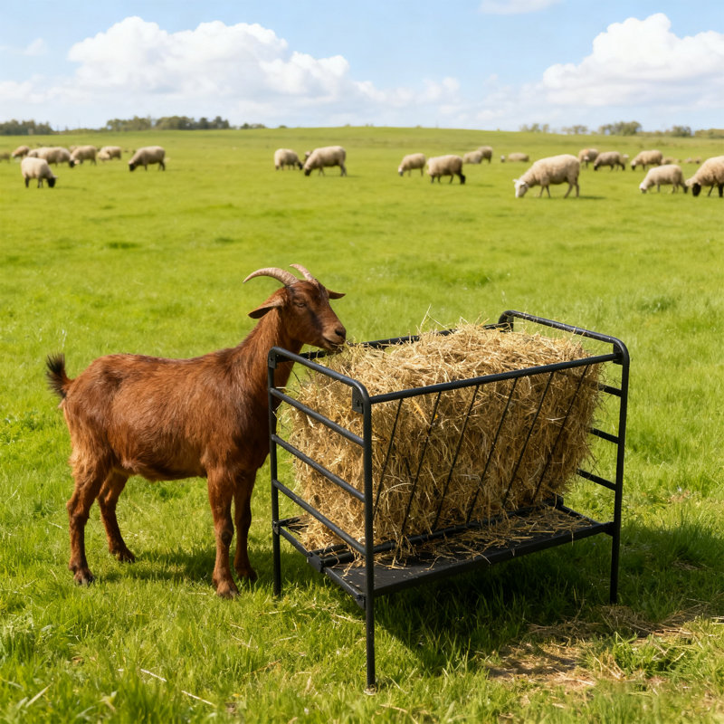 2-In-1 Metal Hay Feeder