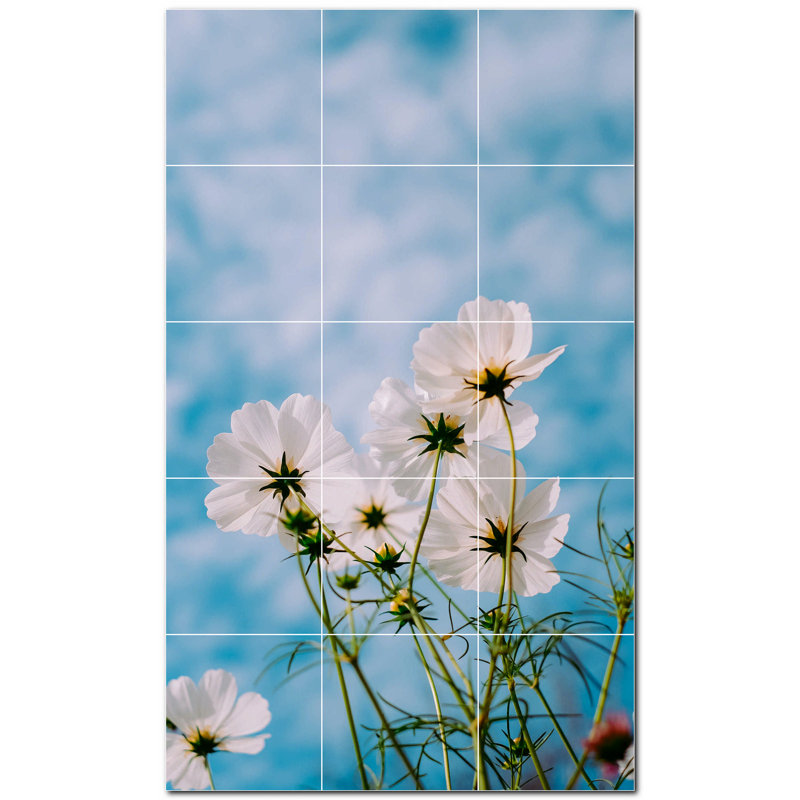 Panneau décoratif en céramique satinée 6 po x 6 po