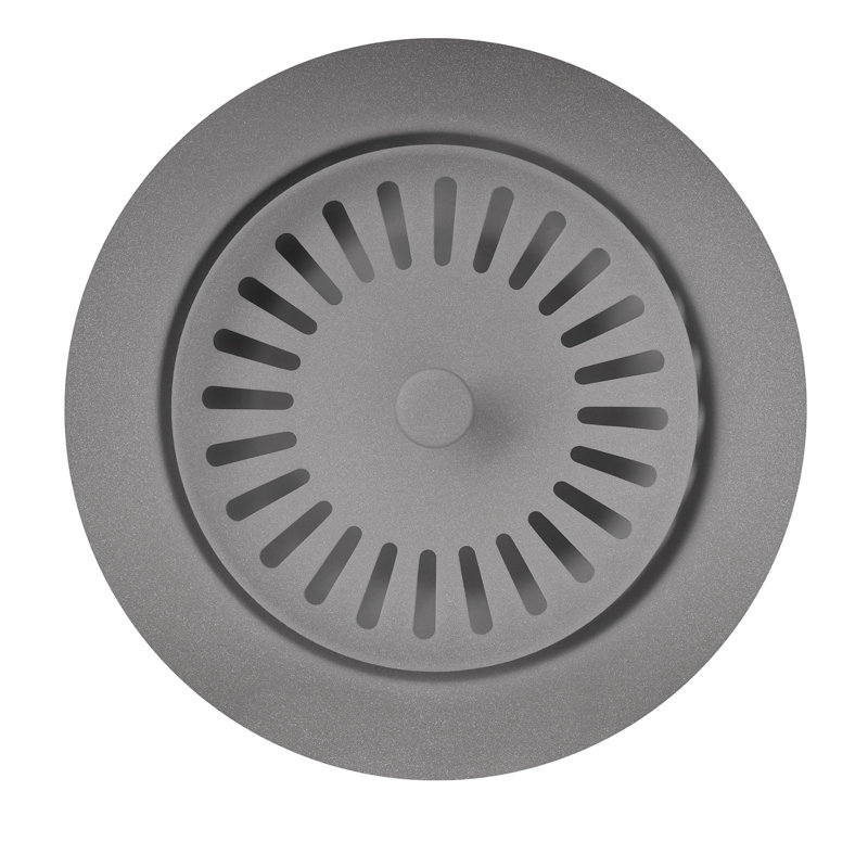 SILGRANIT-Matched Metal Garburator Flange, Metallic Gray