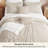 Bedsure King Tufted Boho Comforter Set – Beige, 5-Piece Geometric Design Comforter Set-125465504-125465509