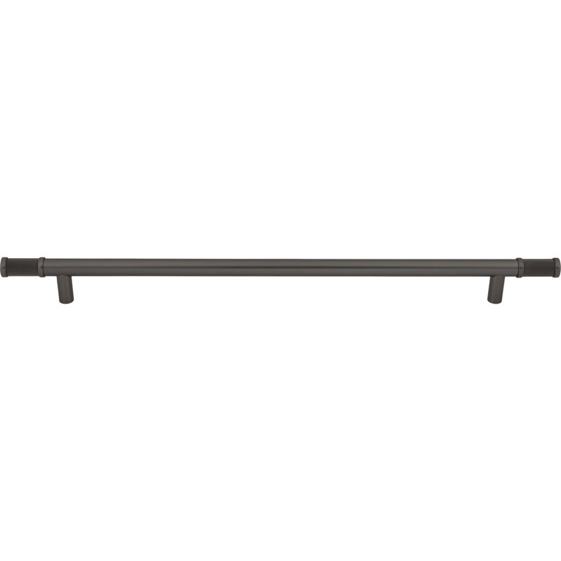 Burnham Appliance Pull, Ash Gray, 18" Center To Center