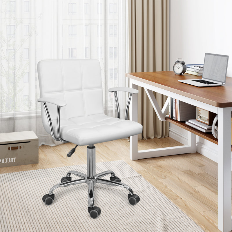 Chaise de bureau à domicile avec accoudoirs et roulettes