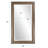 Leiker Solid Wood Rectangle Mirror
