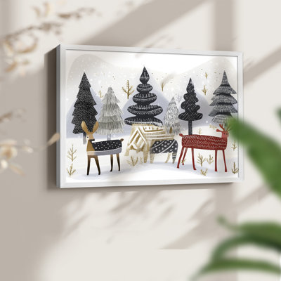 Chirstmas Art-CXLVII -Framed Print - Restickable
