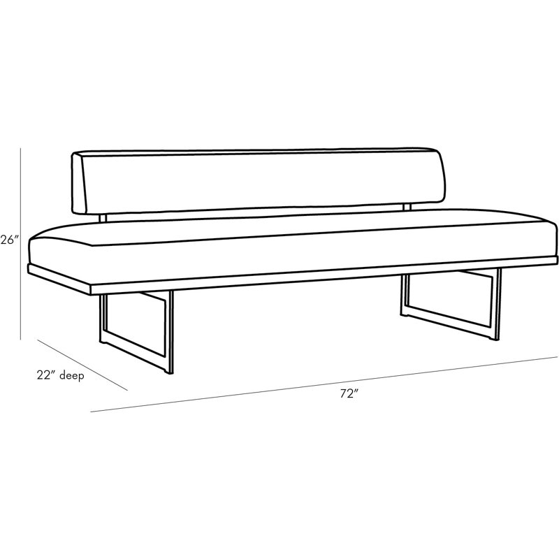 Tuck Upholstered Bench by Ray Booth